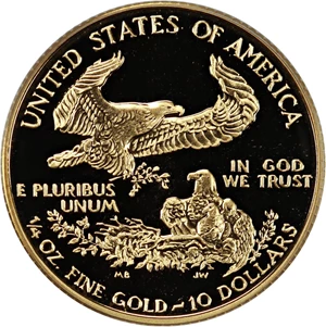 image for: 1993-P Gold Eagle $10 PCGS Proof 69 DCAM
