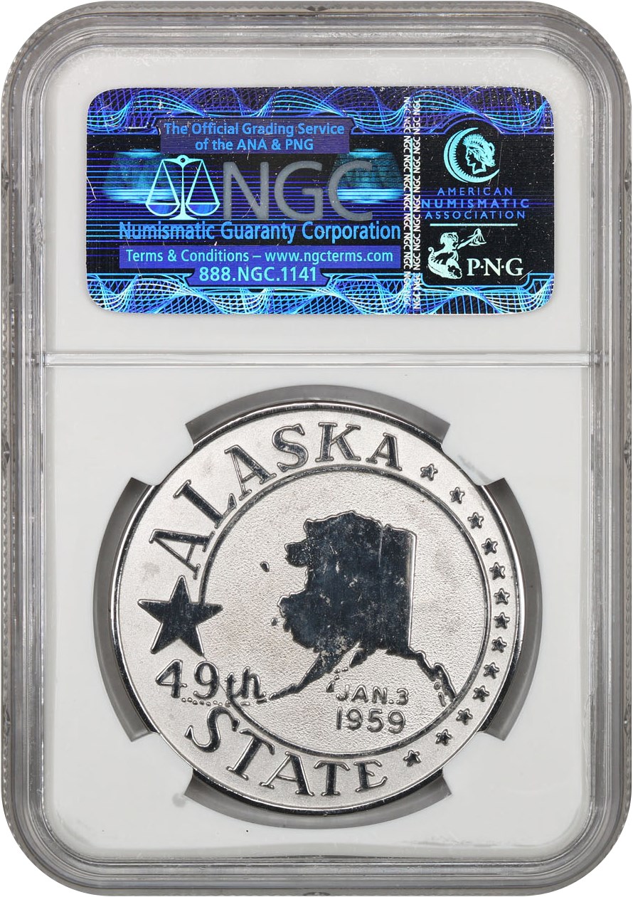 image for: 1959 Alaska-Hawaii Statehood, Silver SC$1 NGC MS63 (HK-529)