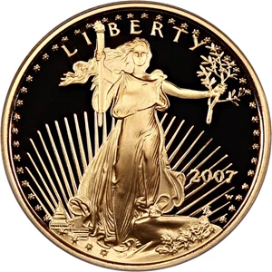 image for: 2007-W Gold Eagle $10 PCGS Proof 69 DCAM (First Strike)