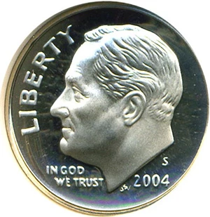 image for: 2004-S 10c NGC Proof 69 UCameo