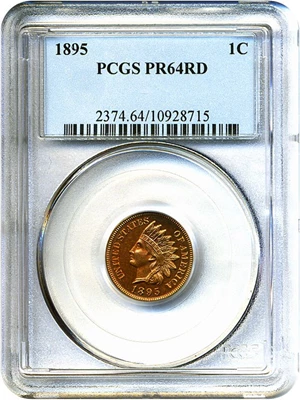 image for: 1895 1c PCGS Proof 64 RD