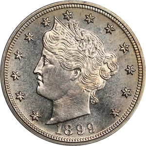 image for: 1899 5c PCGS/CAC Proof 65 (OGH Rattler Holder)