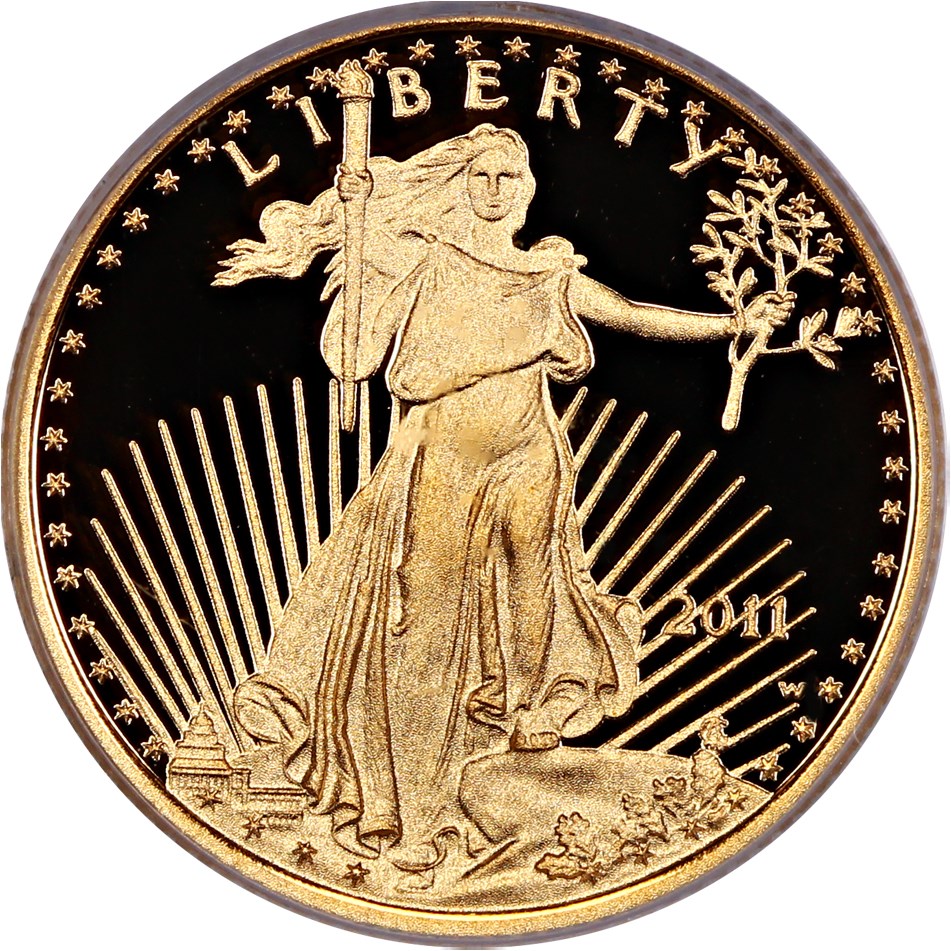 image for: 2011-W Gold Eagle $10 PCGS Proof 69 DCAM (First Strike)