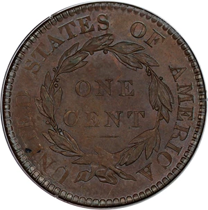 image for: 1819 1c PCGS MS63 RB (Small Date OGH Rattler Holder)