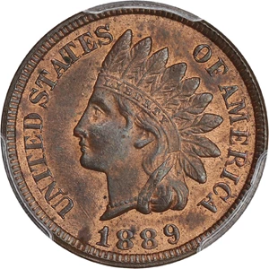 image for: 1889 1c PCGS MS64 RB (Minor Variety RPM)