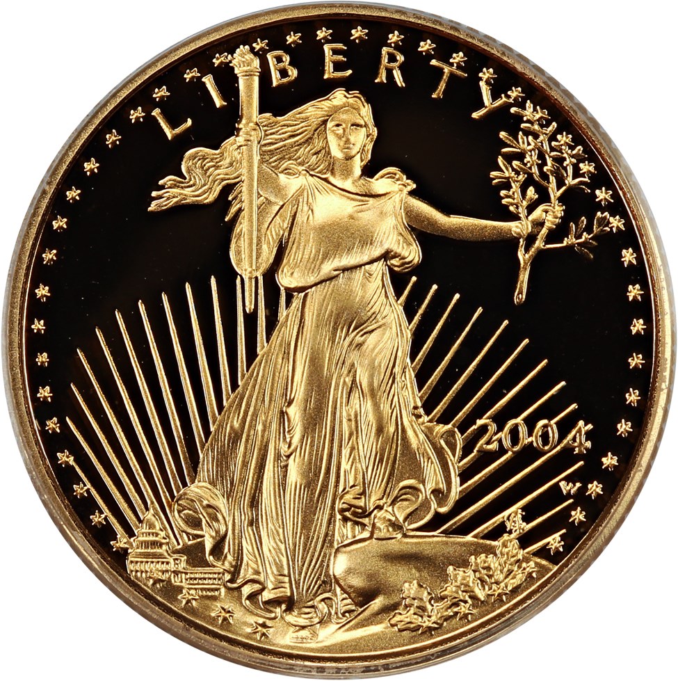 image for: 2004-W Gold Eagle $10 PCGS Proof 69 DCAM