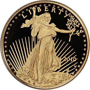 image for: 2010-W Gold Eagle $10 PCGS Proof 69 DCAM (First Strike)