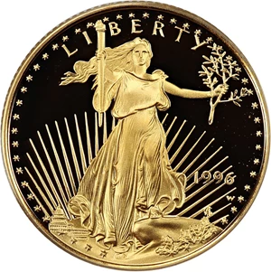 image for: 1996-W Gold Eagle $10 PCGS Proof 69 DCAM