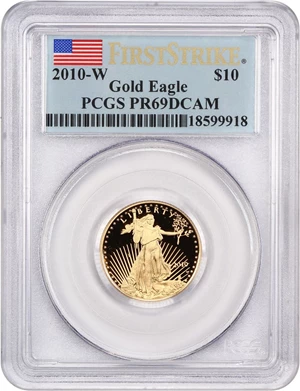 image for: 2010-W Gold Eagle $10 PCGS Proof 69 DCAM (First Strike)