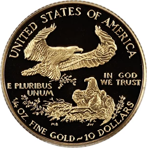 image for: 1993-P Gold Eagle $10 PCGS Proof 69 DCAM