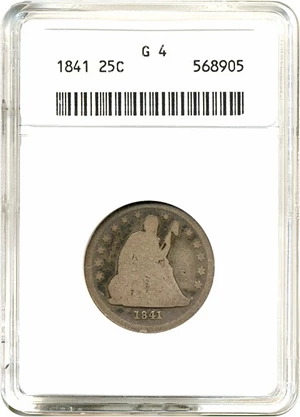 image for: 1841 25c ANACS Good 4