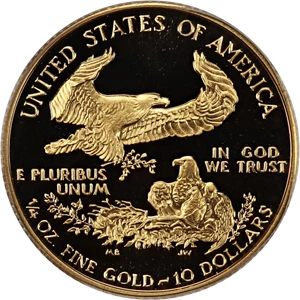 image for: 1993-P Gold Eagle $10 PCGS Proof 69 DCAM