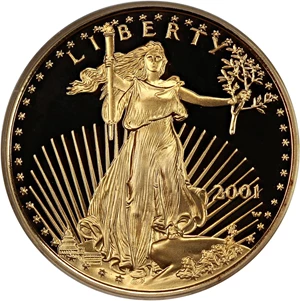 image for: 2001-W Gold Eagle $10 PCGS Proof 69 DCAM