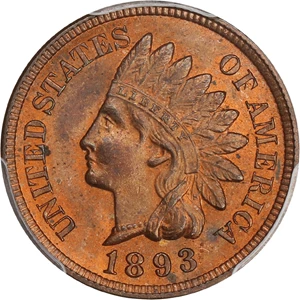 image for: 1893 1c PCGS MS64 RB