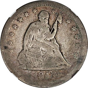 image for: 1855-O 25c NGC VG-08 (Arrows)