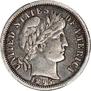 image for: 1895-O 10c PCGS VF35