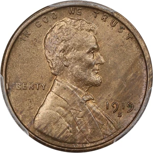 image for: 1919-S 1c PCGS MS63 BN