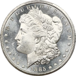 image for: 1885-CC $1 PCGS MS64 PL