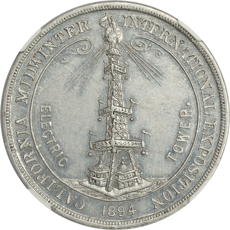 1894 SC$1 Cal Expo, DeYoung, Mech Arts Bldg, Ty.2, Aluminum, HK-252 MS