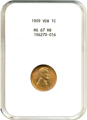 image for: 1909 VDB 1c NGC MS67 RB