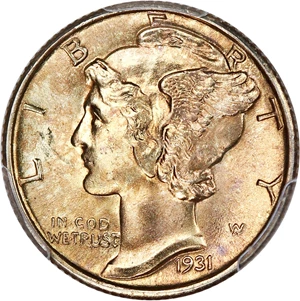 image for: 1931 10c PCGS MS65 FB