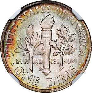 image for: 1948-S 10c NGC MS67 FB
