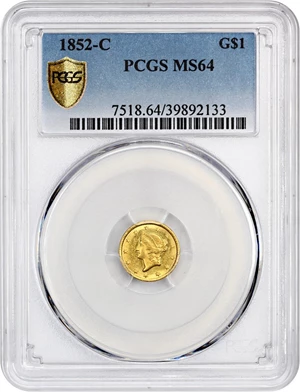 image for: 1852-C G$1 PCGS MS64