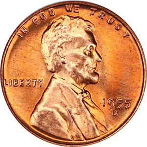 image for: 1955-D 1c NGC MS67 RD