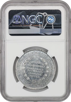 image for: 1892-3 Columbian Expo, New Metal, Aluminum SC$1 NGC MS62 PL (HK-159)
