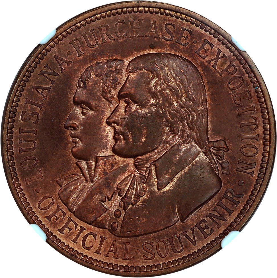 1904 SC$1 LA Purchase Expo, Official, Bronze, HK-303 MS