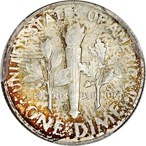 image for: 1948-S 10c PCGS MS67+ FB