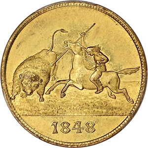 image for: 1898 Trans Miss Expo, Official, Brass SC$1 PCGS MS64 (HK-283)