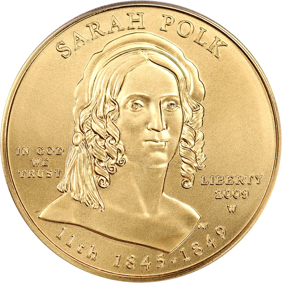 image for: 2009-W Sarah Polk $10 PCGS MS70