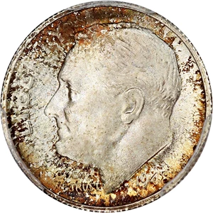 image for: 1948-S 10c PCGS MS67+ FB
