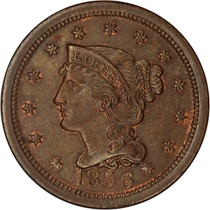 image for: 1856 1c NGC MS64 BN (Upright 5)