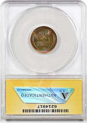 image for: 1957-D 1c ANACS MS67 RB