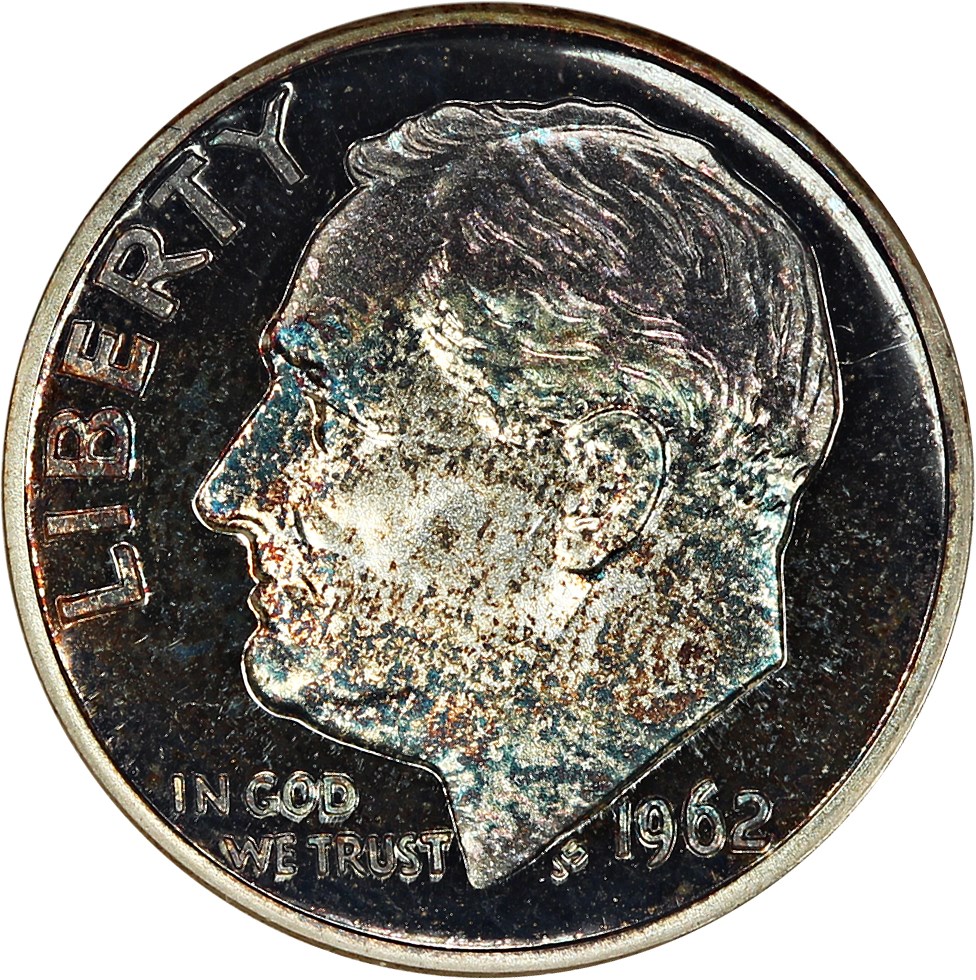 image for: 1962 10c ANACS Proof 66 Cameo