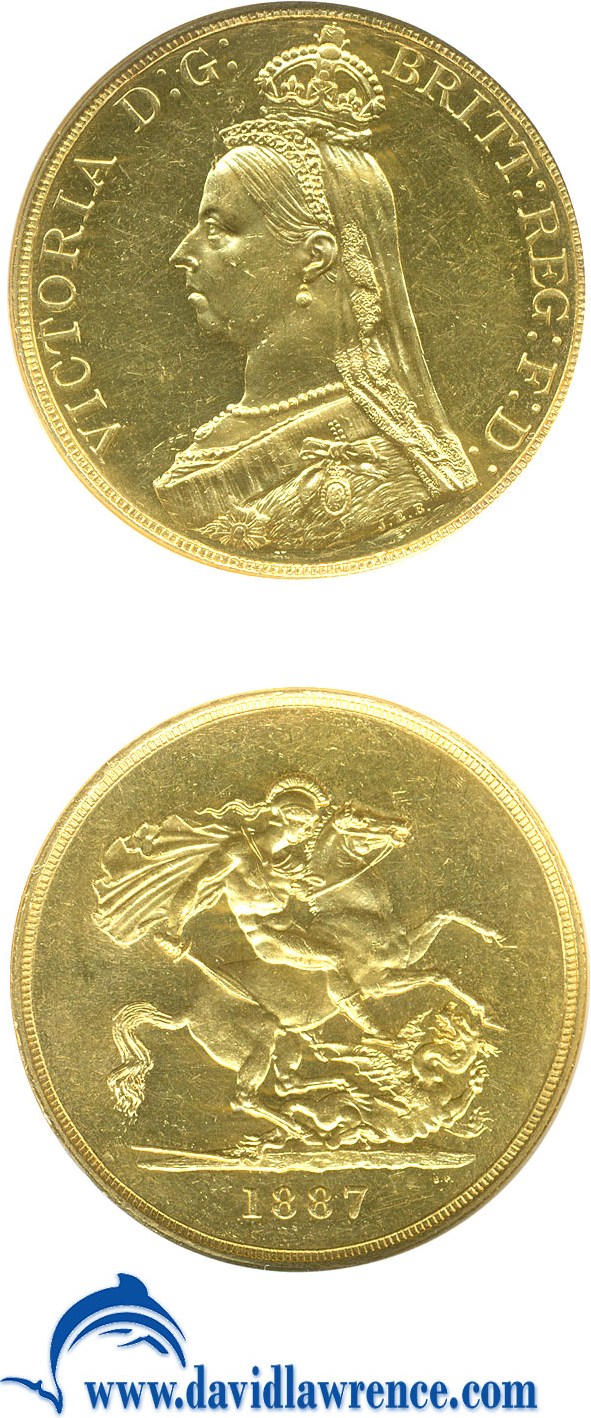 1887 G£5 MS (KM# 769                    ) thumbnail 3