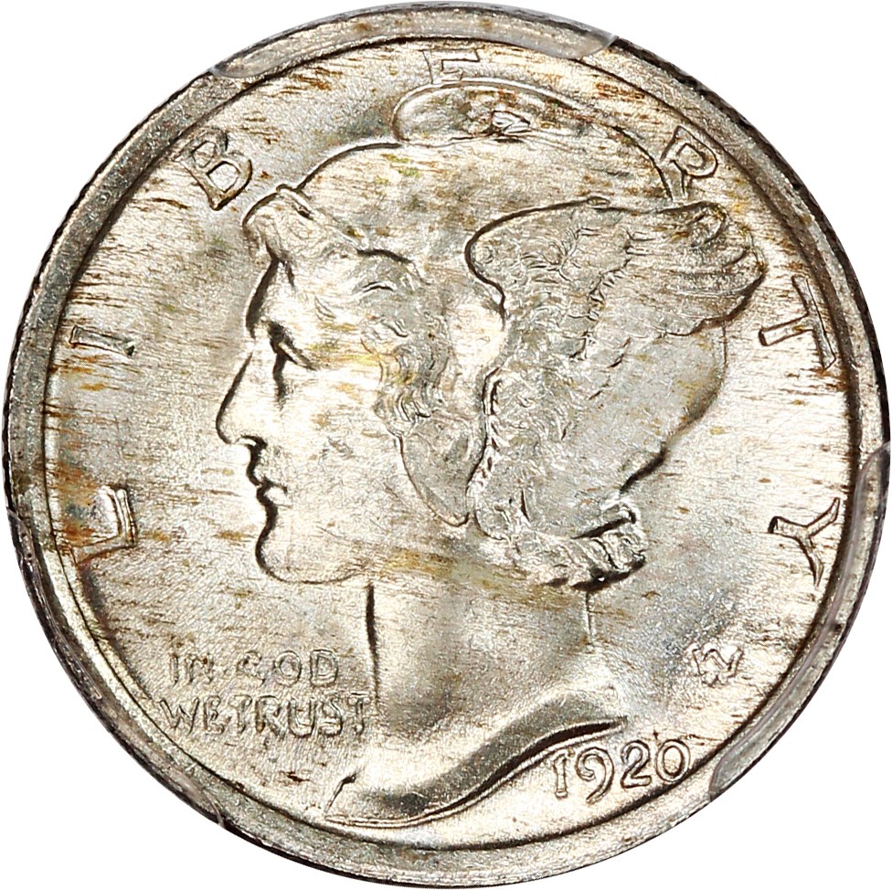 image for: 1920 10c PCGS MS65