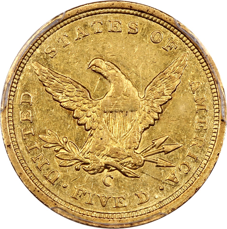 image for: 1840-C $5 PCGS AU53