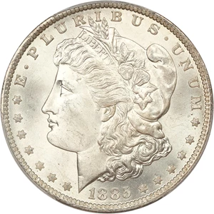 image for: 1885-O $1 PCGS MS65
