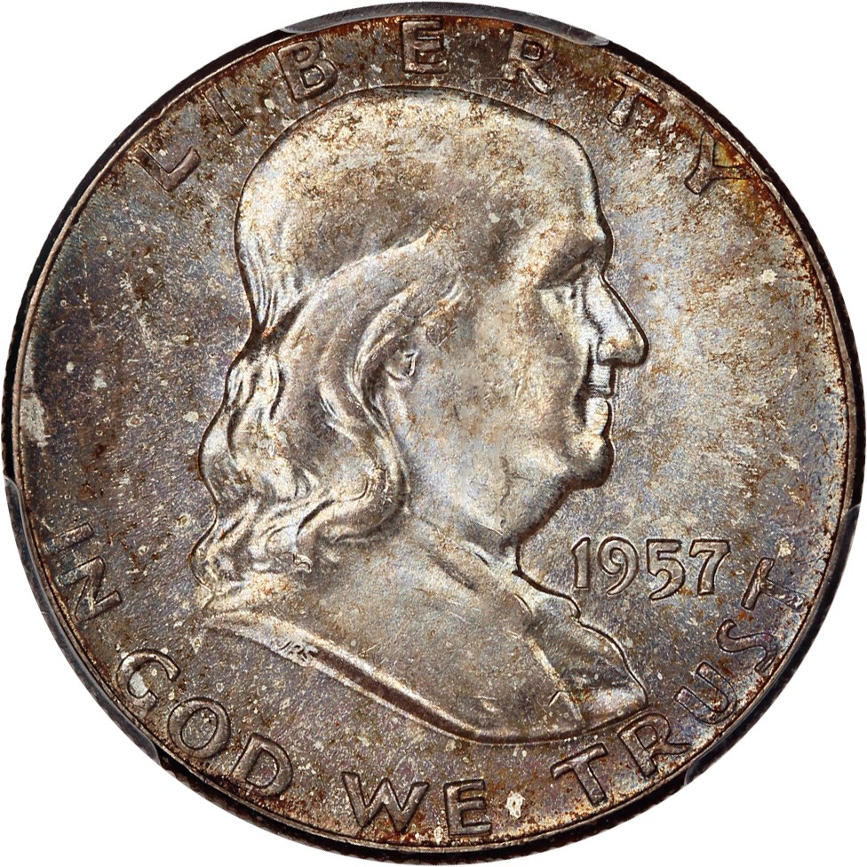 image for: 1957 50c PCGS MS66+