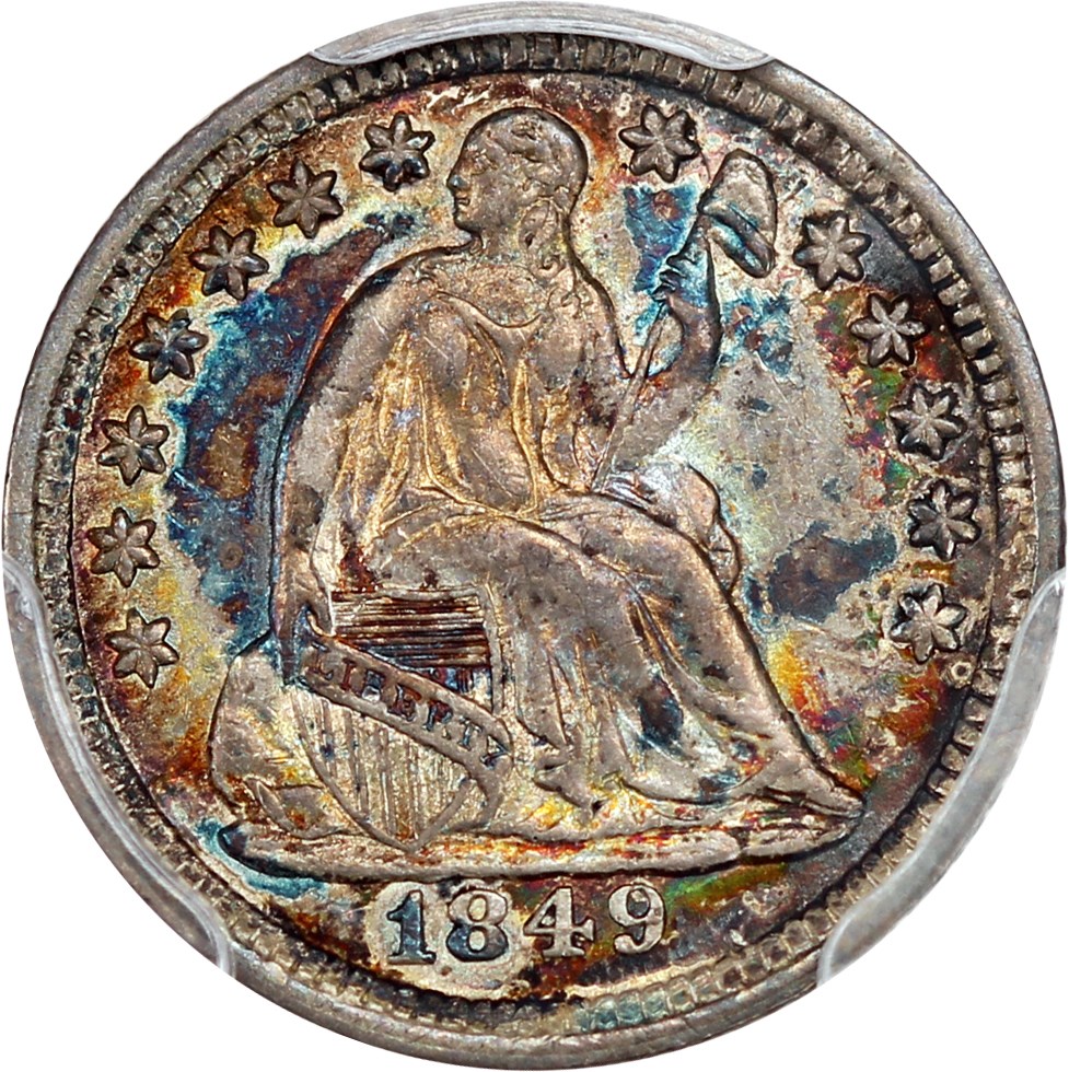 image for: 1849/6 H10c PCGS AU53