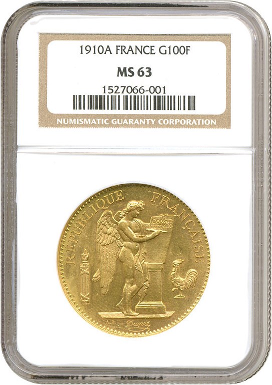 1910-A 100 Fr MS