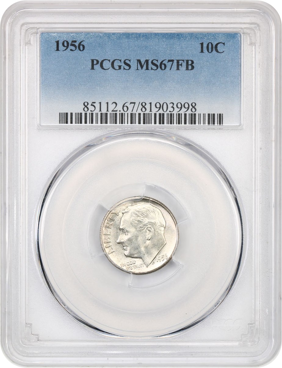image for: 1956 10c PCGS MS67 FB