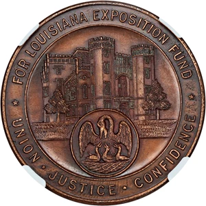 image for: 1915 Pan-Pac Expo, State Seal/LA Expo rev, Bronze SC$1 NGC UNC (HK-406)