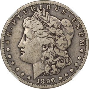 image for: 1896-S $1 NGC F12