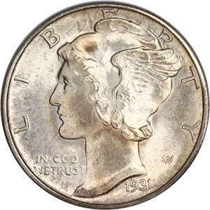 image for: 1931-D 10c PCGS/CAC MS66