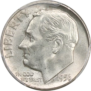 image for: 1956 10c PCGS MS67 FB