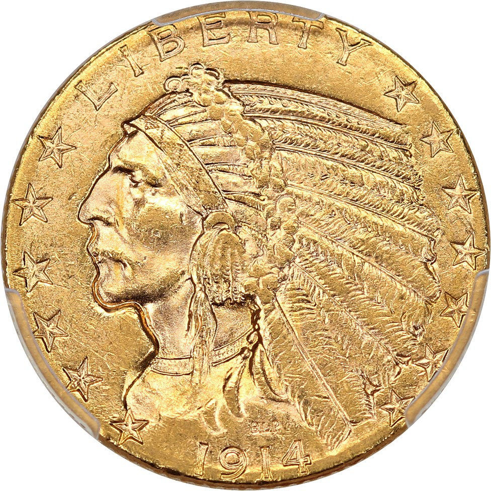 image for: 1914-S $5 PCGS MS61